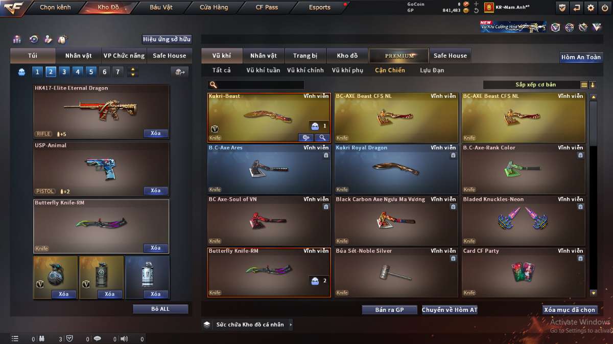 shop acc cf uy tin gia re